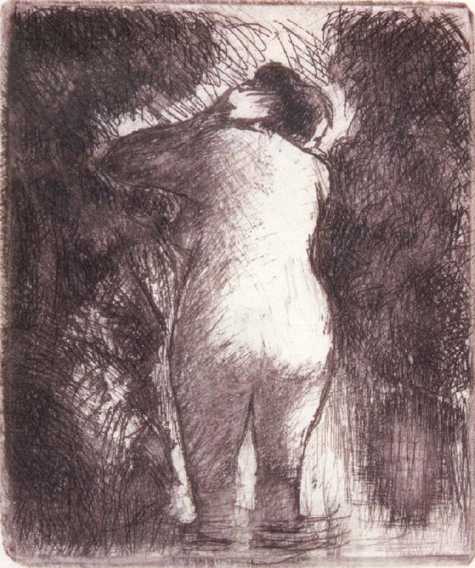 Camille Pissarro Back view of bather China oil painting art